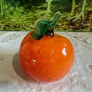 Vintage Glass 🍊 Tangerine from Prague